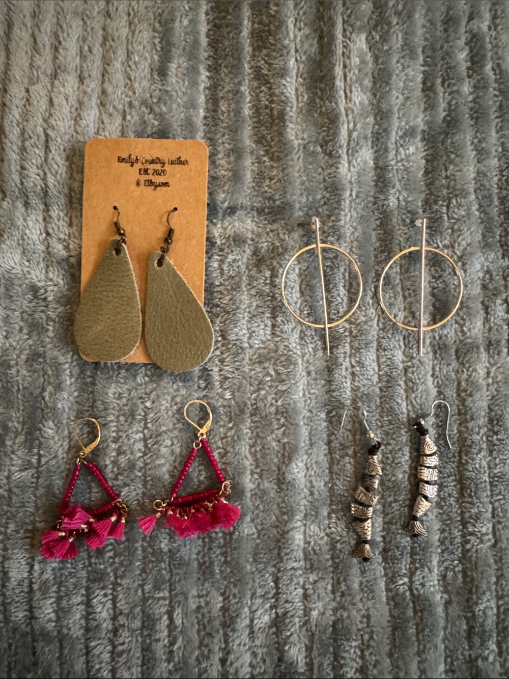 4 Pairs of Earrings